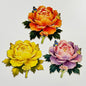 Peony Flower Refrigerator Magnet – Decorative Metal Floral Magnet with Raised Petals & Enamel Finish