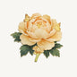 Peony Flower Refrigerator Magnet – Decorative Metal Floral Magnet with Raised Petals & Enamel Finish
